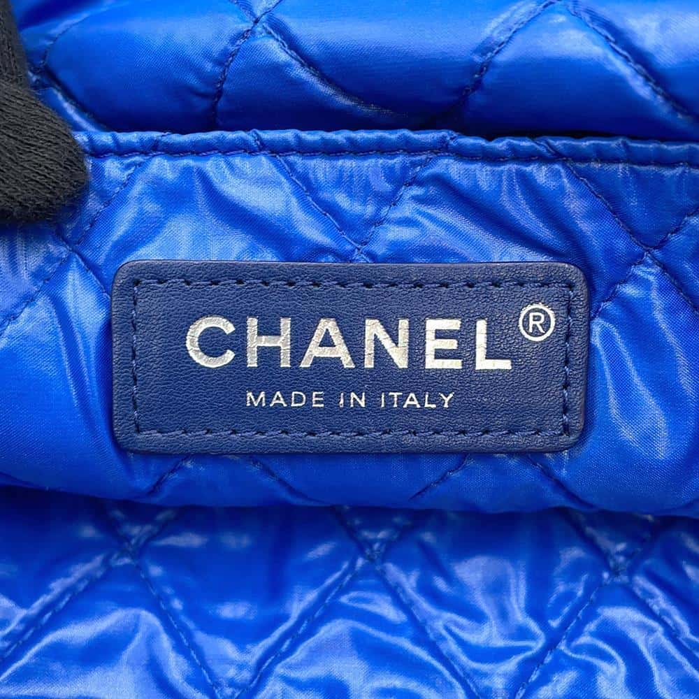 CHANEL MosaiqueCC Logo 23 Series Tote Bag Multicolor Nylon Leather