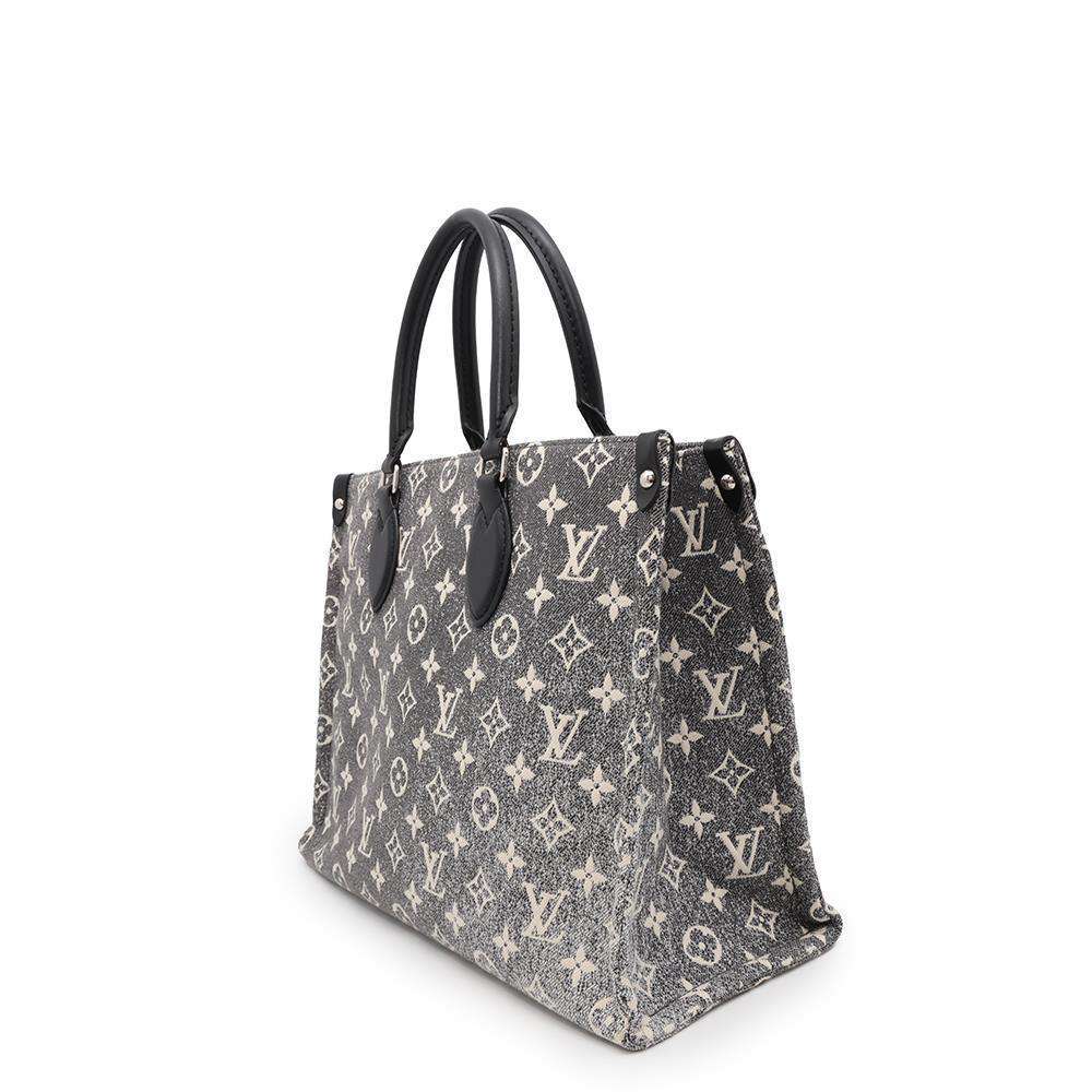 LOUIS VUITTON Onthego Noir/WhiteM46448 Monogram・Jacquard Denim Size MM