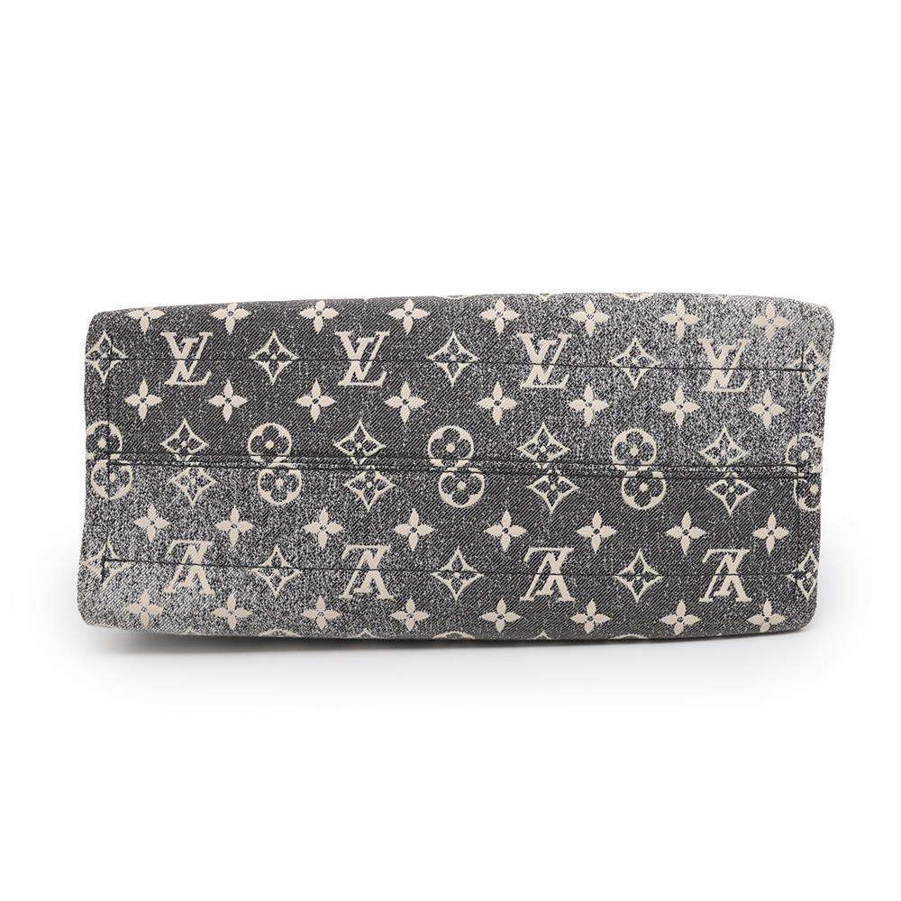 LOUIS VUITTON Onthego Noir/WhiteM46448 Monogram・Jacquard Denim Size MM
