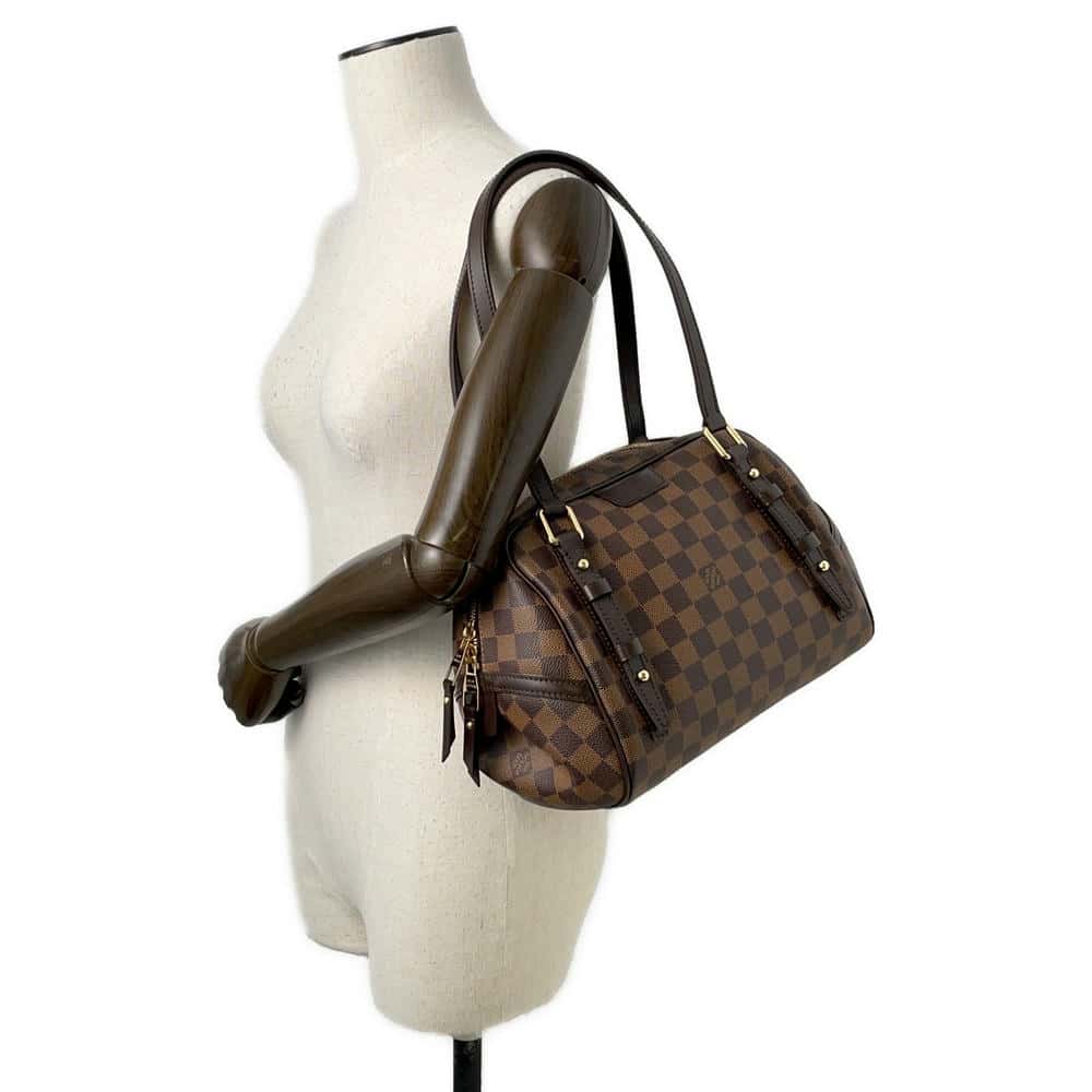 LOUIS VUITTON Rivington RedN41157 Damier Ebene Canvas Size PM