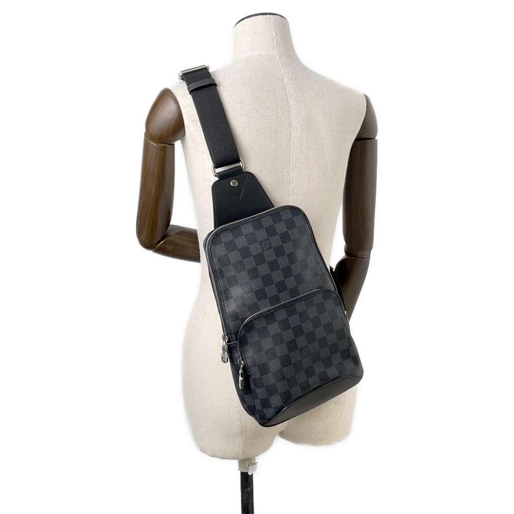 LOUIS VUITTON Avenue Sling Bag NoirN41719 Damier Graphite