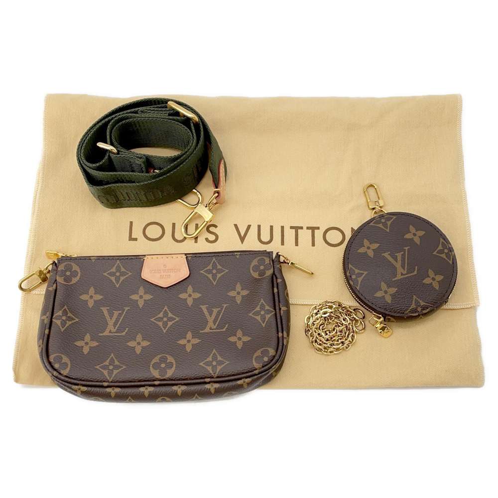 LOUIS VUITTON Multi Pochette Accessoires KhakiM44813 Monogram