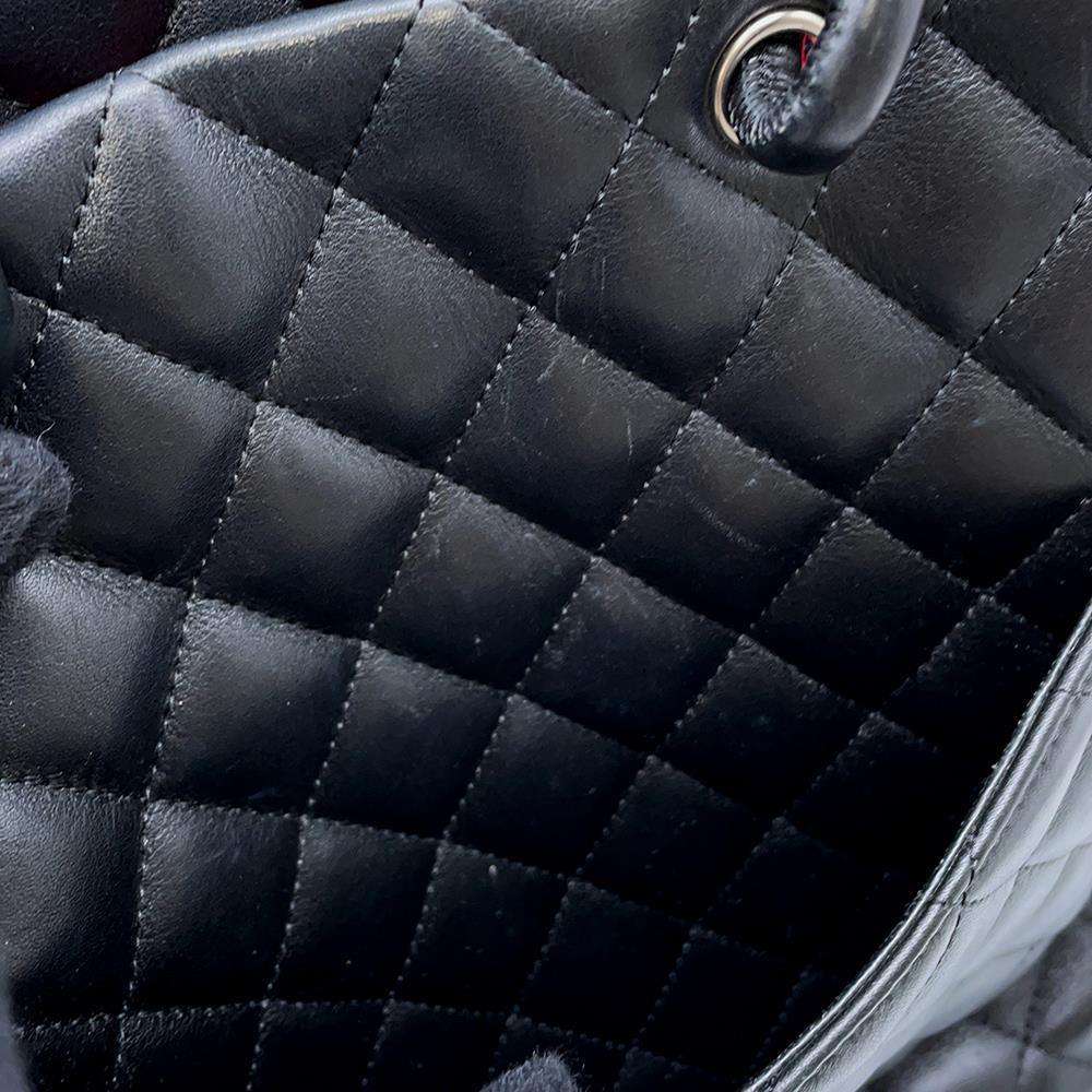 CHANEL Cambon Tote Bag BlackA25167 Leather Patent Leather Size Medium