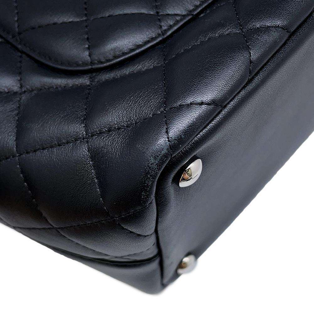 CHANEL Cambon Tote Bag BlackA25167 Leather Patent Leather Size Medium
