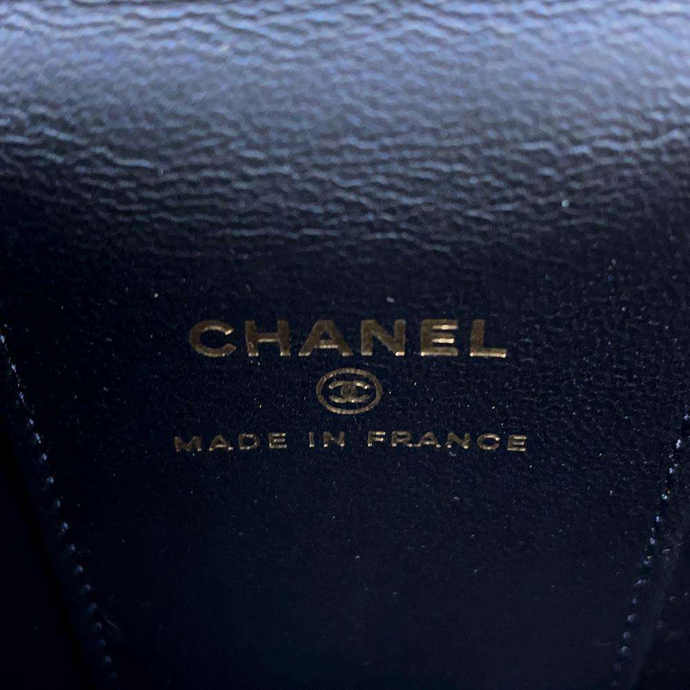 CHANEL Matelasse 2WAY ChainShoulder Vanity NavyAP2198 Lambskin