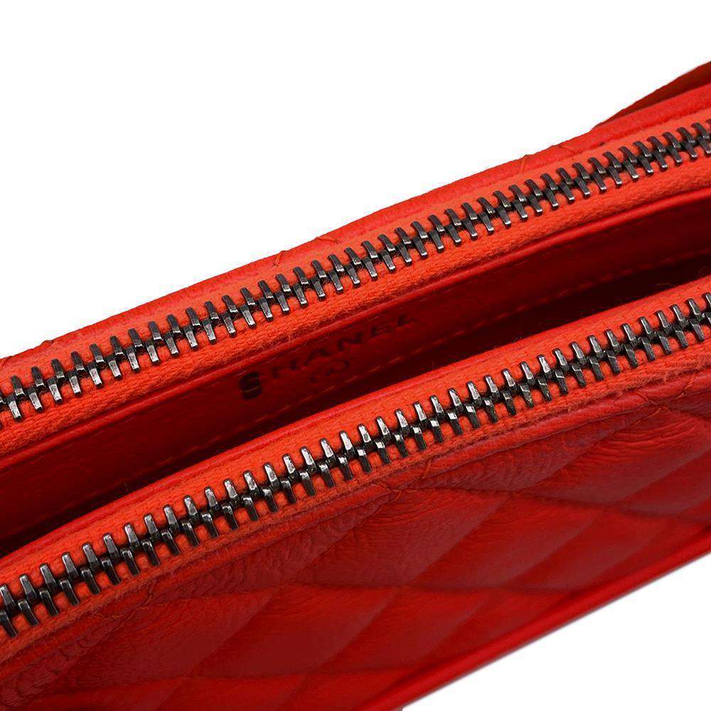CHANEL Gabriel de Mini Chain Shoulder Bag OrangeA94505 Leather