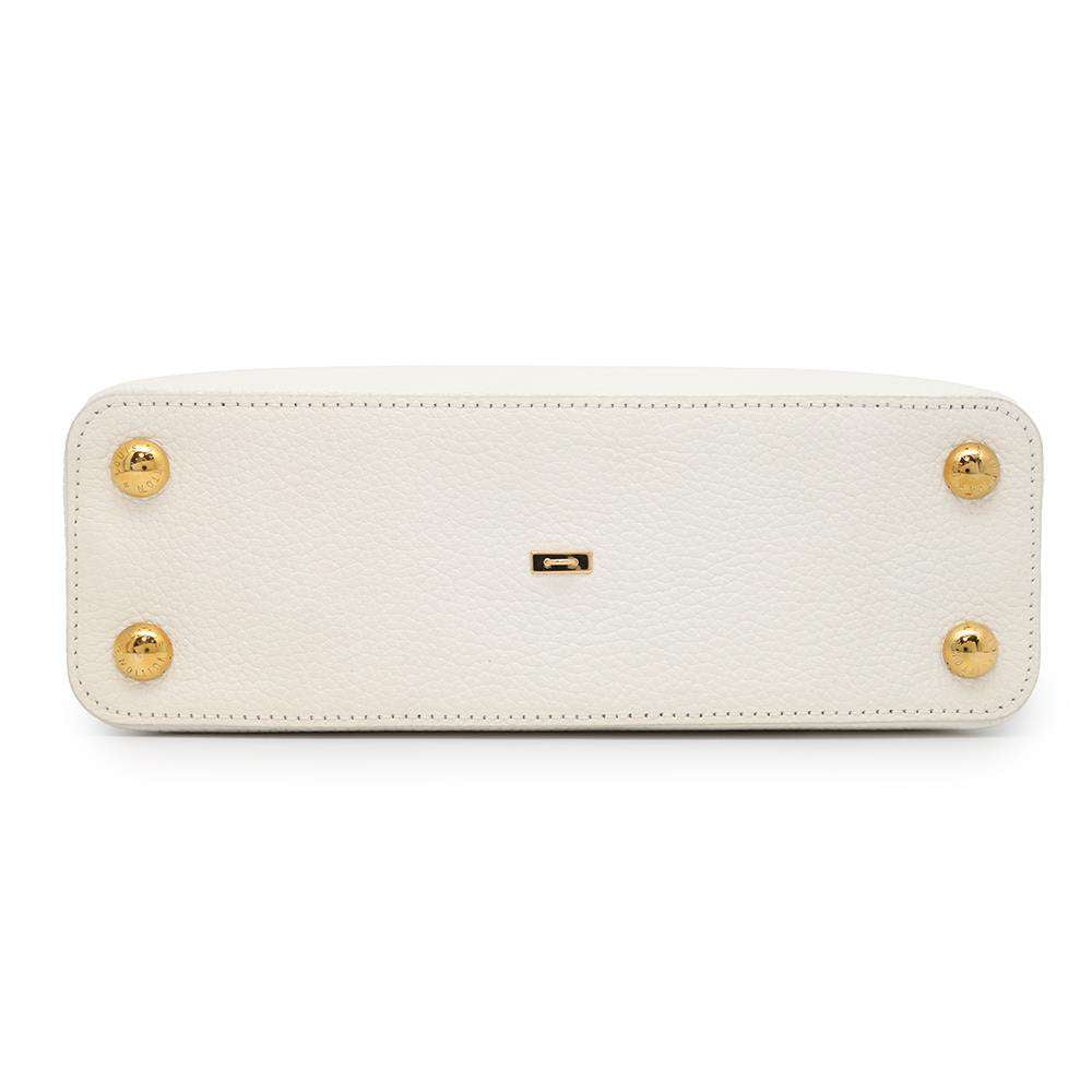 LOUIS VUITTON Capucines Urs Fischer Limited to 300 pieces WhiteM53643 Taurillon Leather Size BB