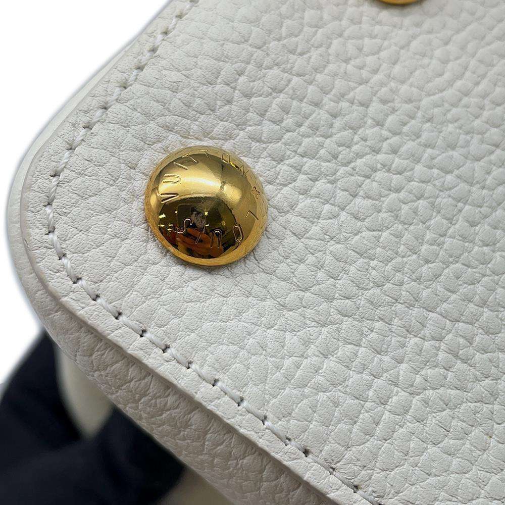 LOUIS VUITTON Capucines Urs Fischer Limited to 300 pieces WhiteM53643 Taurillon Leather Size BB
