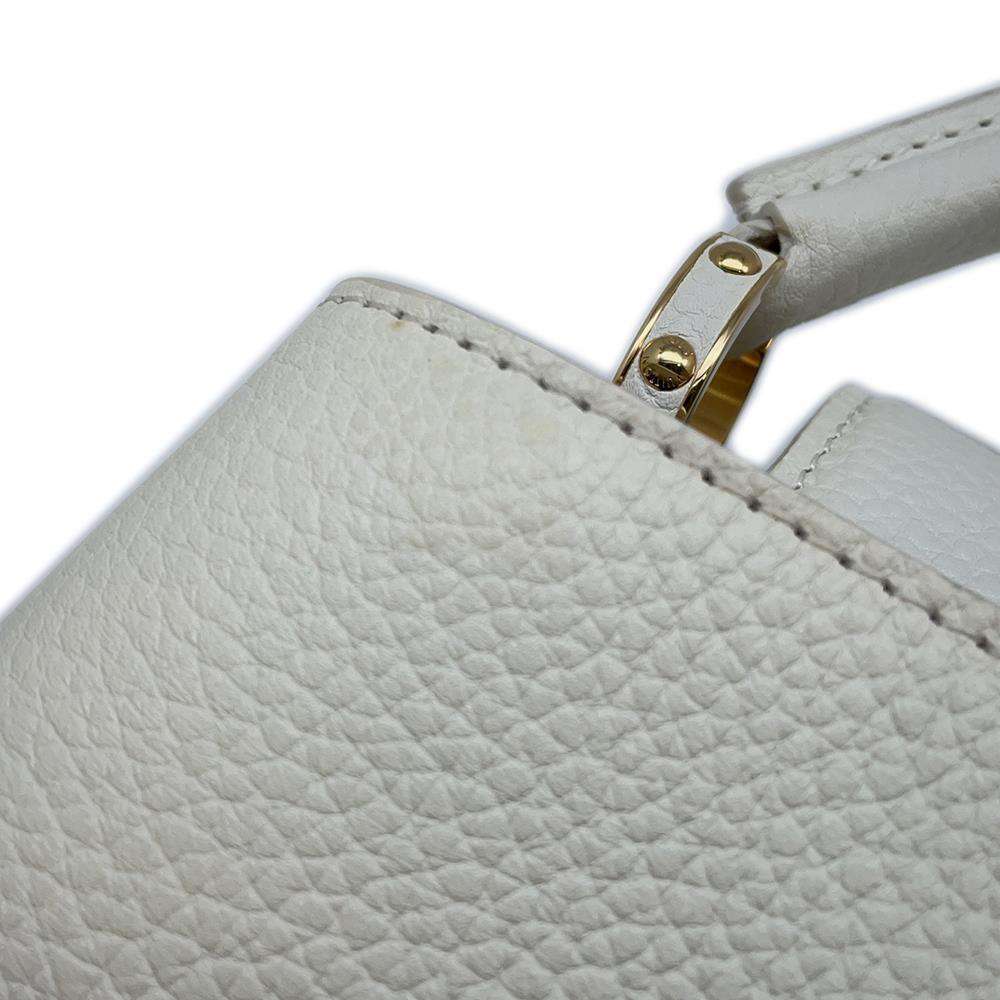 LOUIS VUITTON Capucines Urs Fischer Limited to 300 pieces WhiteM53643 Taurillon Leather Size BB