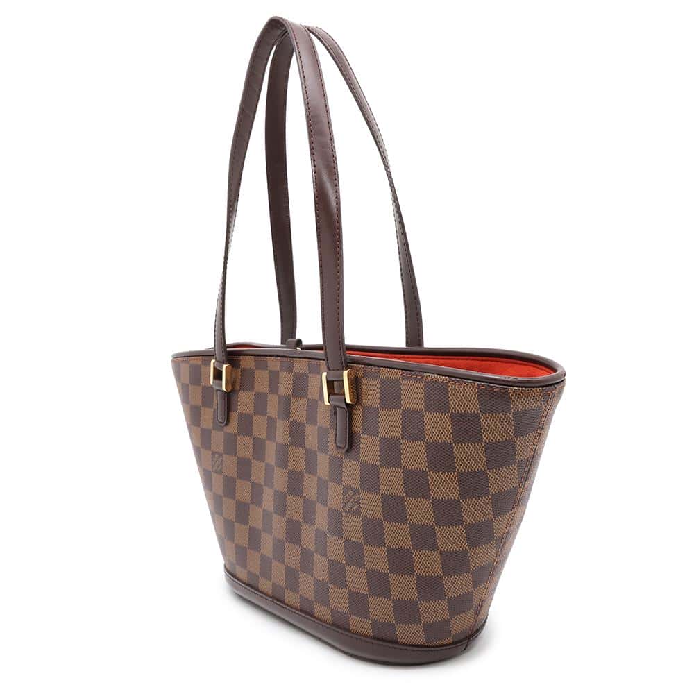 LOUIS VUITTON Manosque RedN51121 Damier Ebene Canvas Size PM