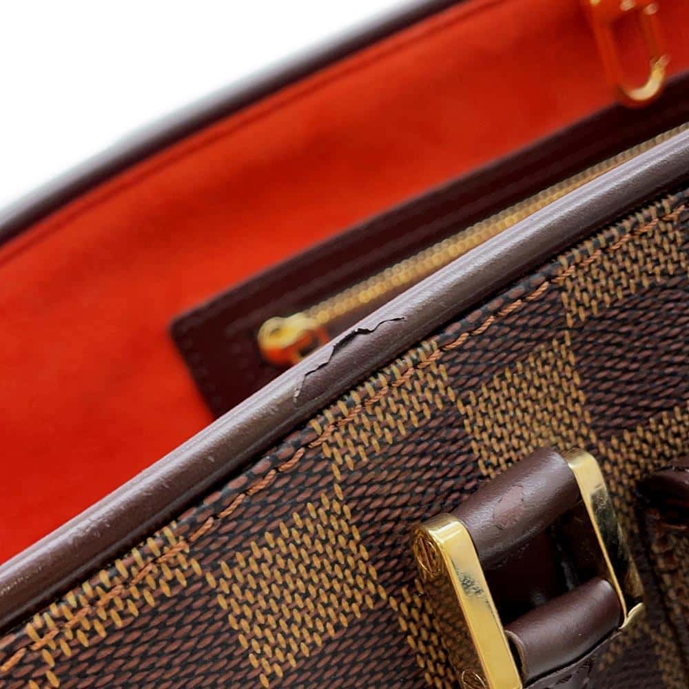 LOUIS VUITTON Manosque RedN51121 Damier Ebene Canvas Size PM