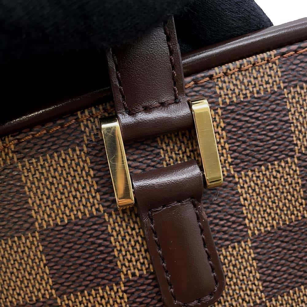 LOUIS VUITTON Manosque RedN51121 Damier Ebene Canvas Size PM