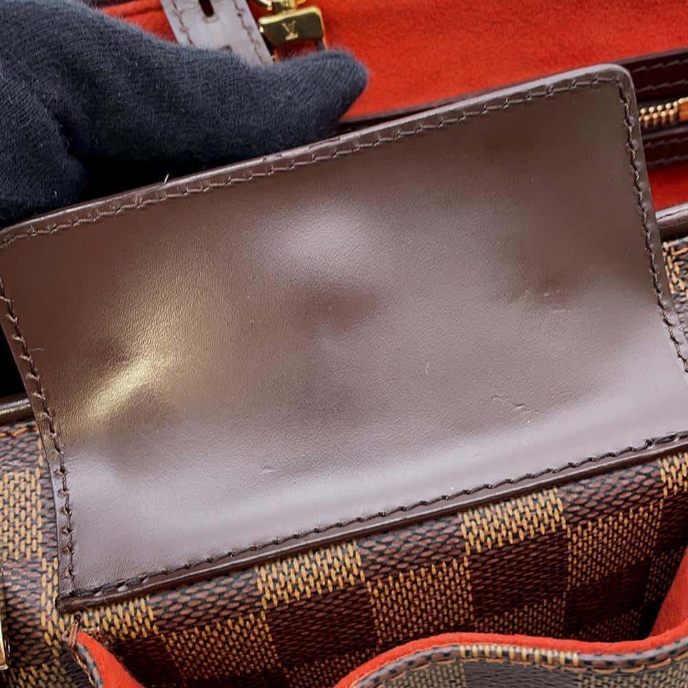 LOUIS VUITTON Manosque RedN51121 Damier Ebene Canvas Size PM