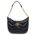 GUCCI GG Marmont Small Shoulder Bag Black777263 Leather