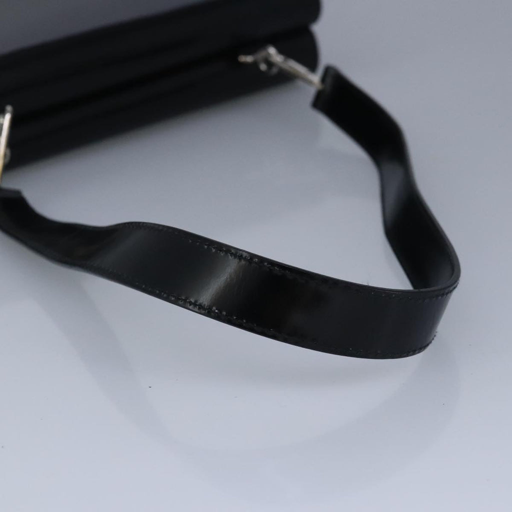 GUCCI Shoulder Bag Enamel Black Silver 001 2684 1737 100342