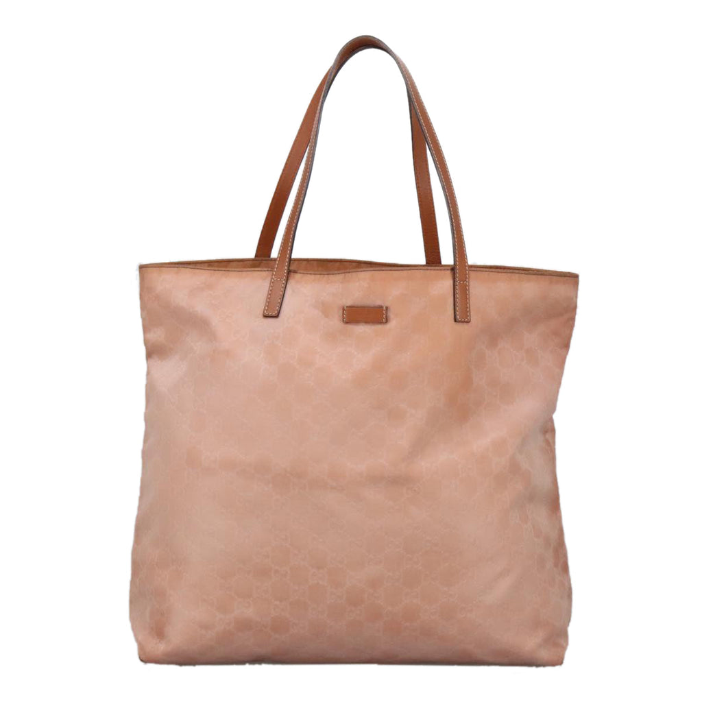GUCCI GG Canvas Tote Bag Gold Pink 295252 100343