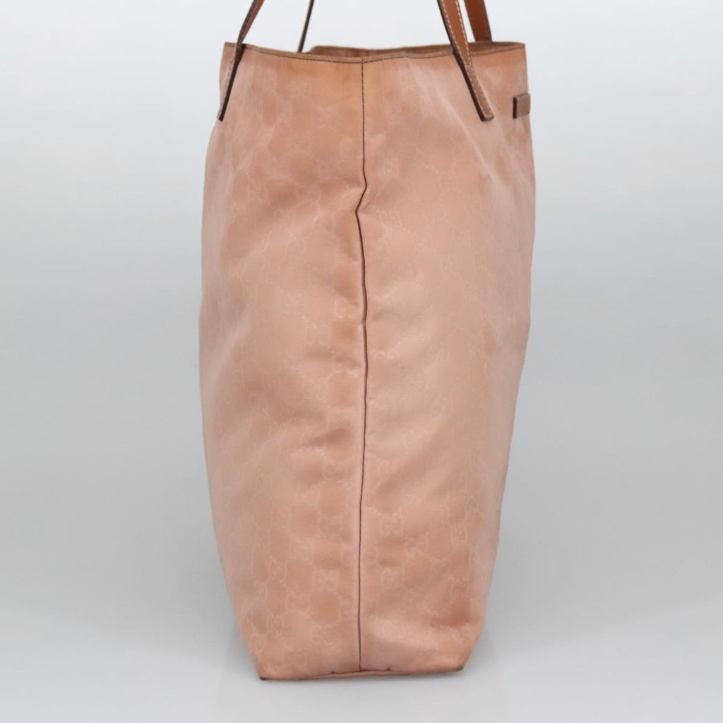 GUCCI GG Canvas Tote Bag Gold Pink 295252 100343