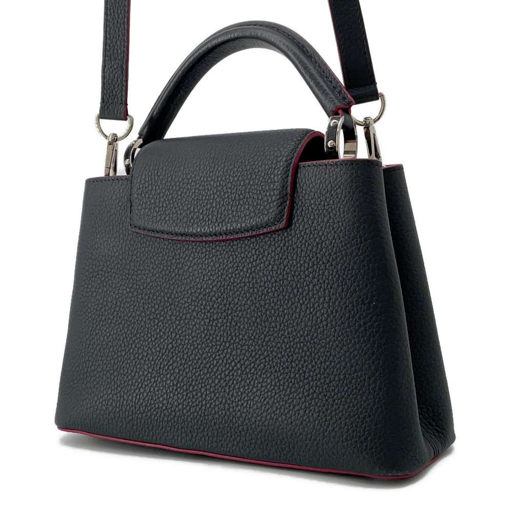 LOUIS VUITTON Capucines Cobalt/FuchsiaM94517 Taurillon Leather Size BB