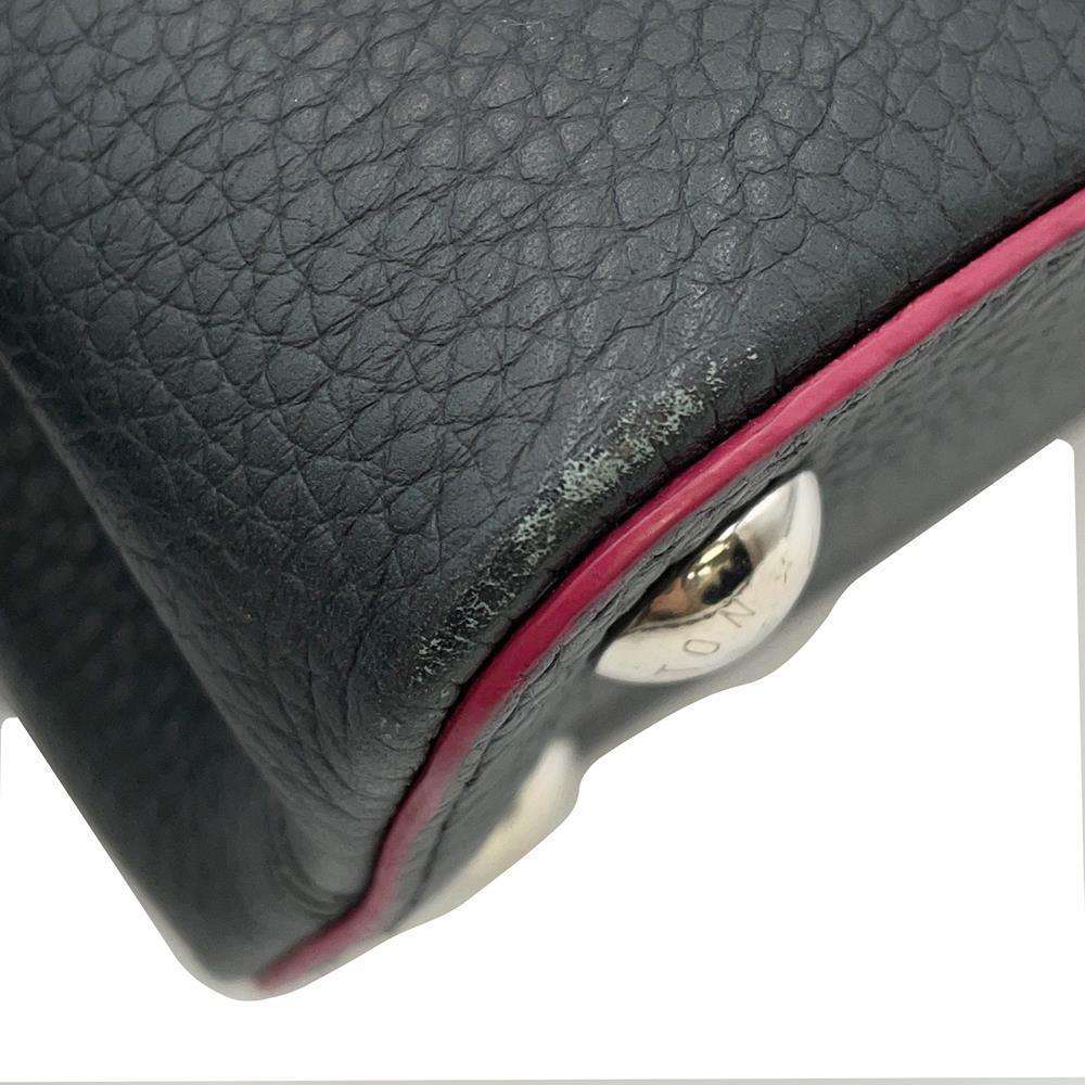 LOUIS VUITTON Capucines Cobalt/FuchsiaM94517 Taurillon Leather Size BB