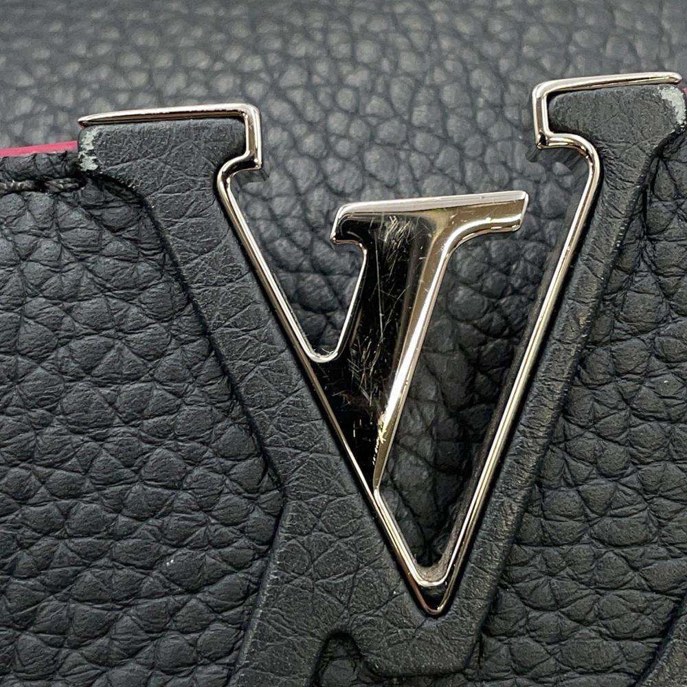 LOUIS VUITTON Capucines Cobalt/FuchsiaM94517 Taurillon Leather Size BB