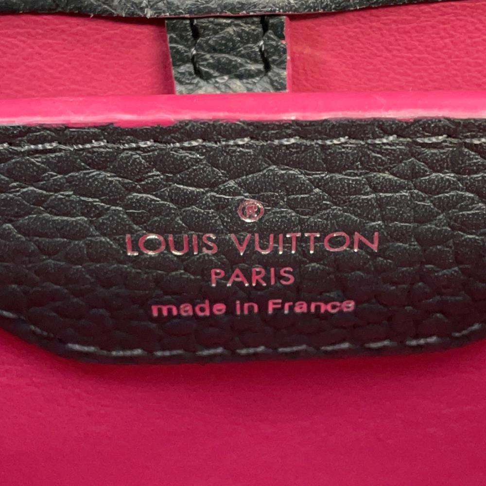 LOUIS VUITTON Capucines Cobalt/FuchsiaM94517 Taurillon Leather Size BB
