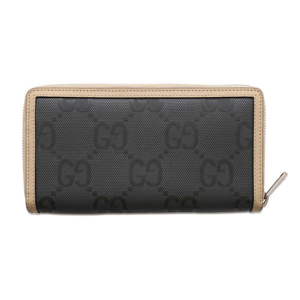 GUCCI Off the Grid Zip Around Wallet Gray625576 Nylon/Leather