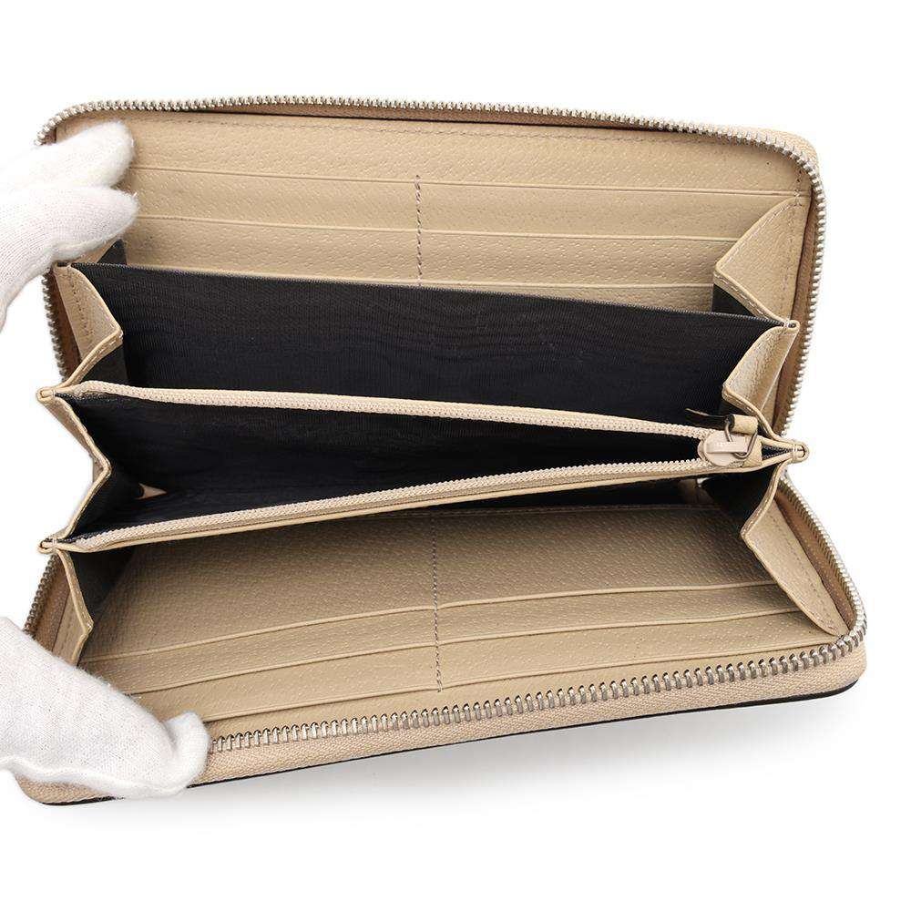GUCCI Off the Grid Zip Around Wallet Gray625576 Nylon/Leather