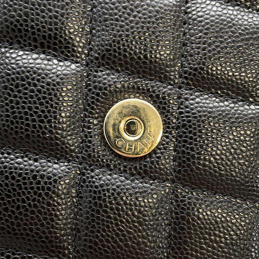 CHANEL Matelasse Chain wallet BlackAP3745 Caviar Leather