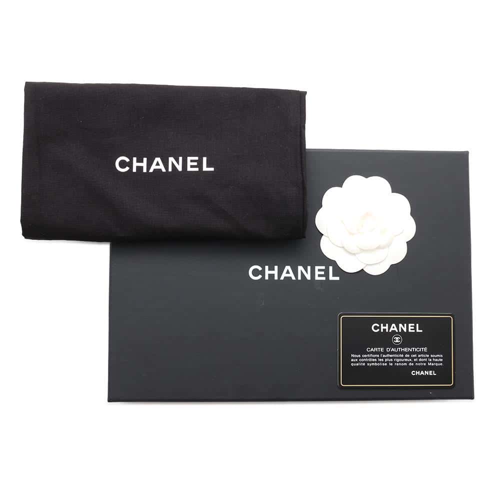 CHANEL V Stitch Chain wallet BlackA84444 Calf Leather