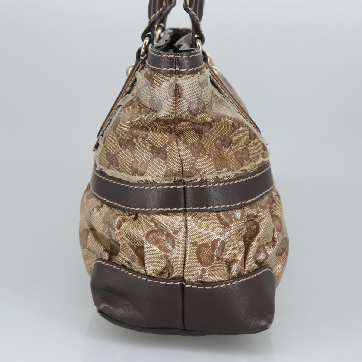 GUCCI GG Crystal Tote Bag Gold Beige 223964 100354