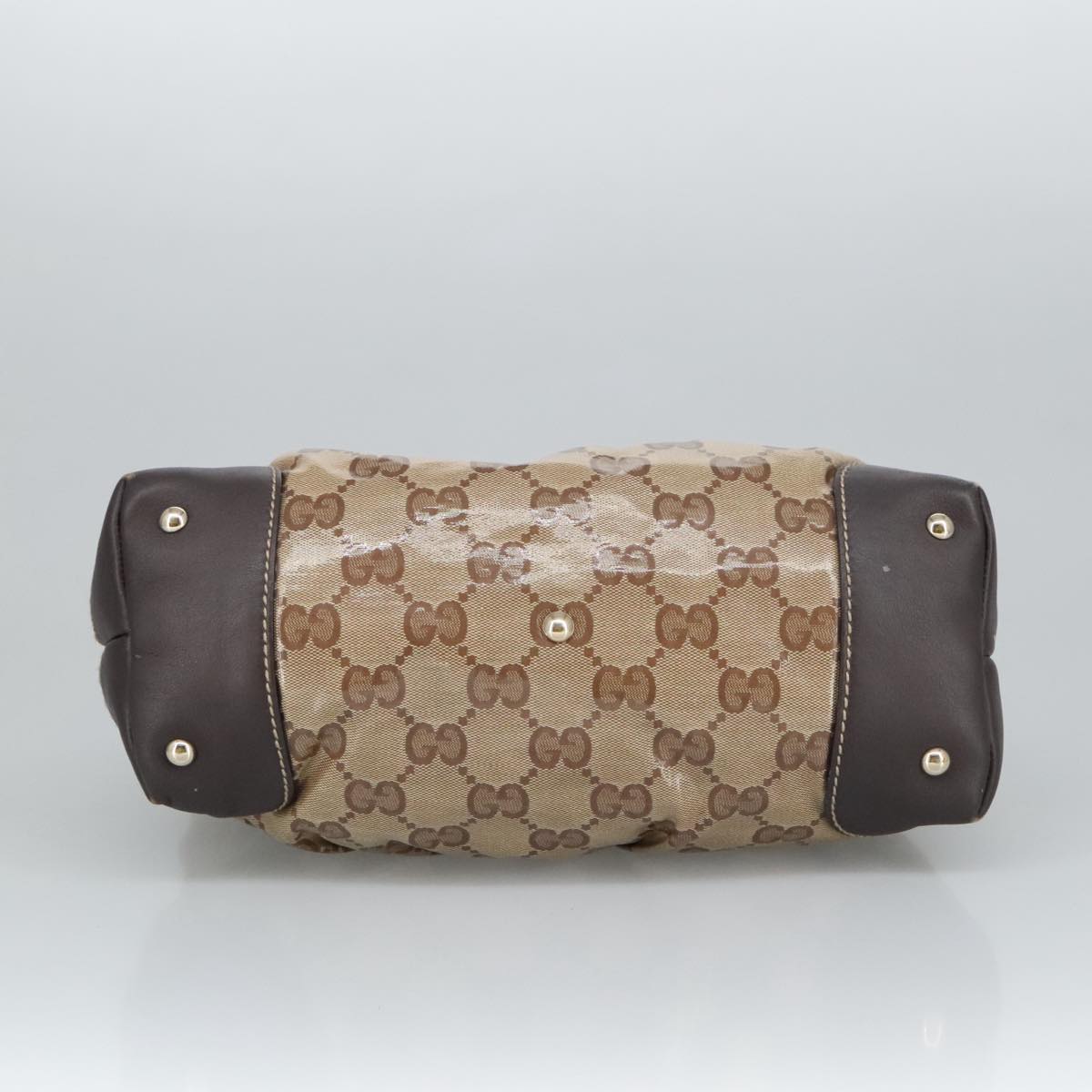 GUCCI GG Crystal Tote Bag Gold Beige 223964 100354