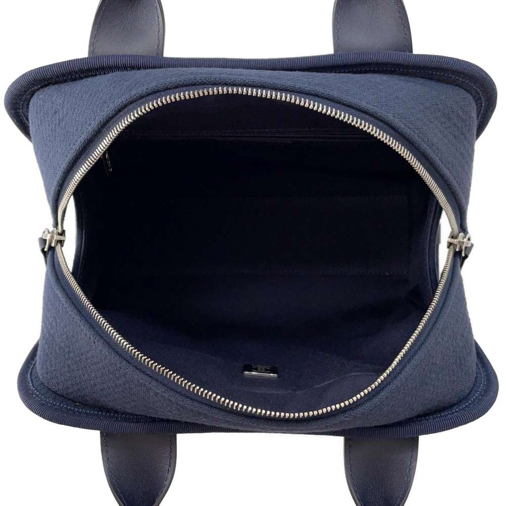 CHANEL Deauville 2wayChainBag NavyA92750 Canvas Leather