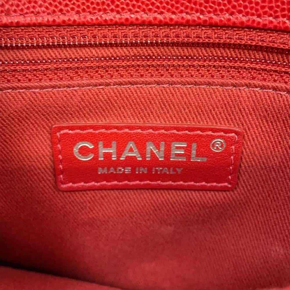 CHANEL Matelasse Coco Handle RedA92991 Caviar Leather