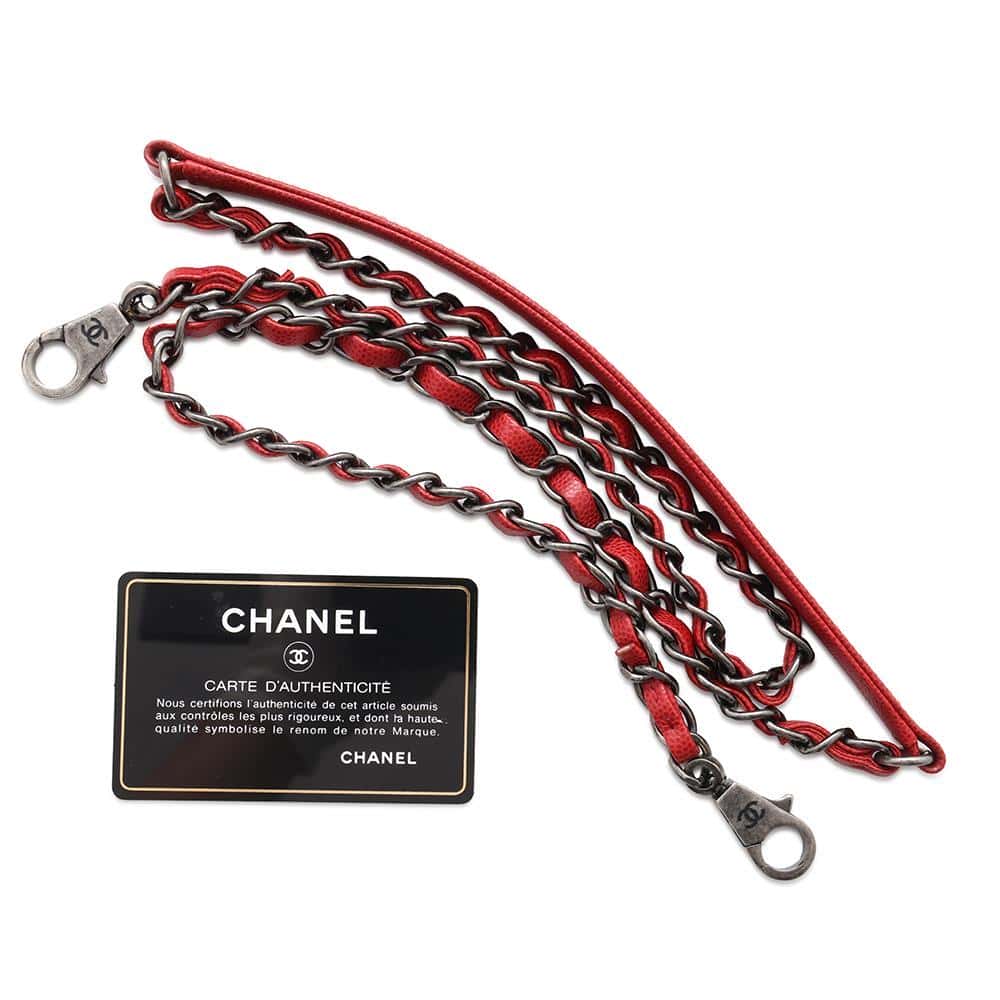 CHANEL Matelasse Coco Handle RedA92991 Caviar Leather