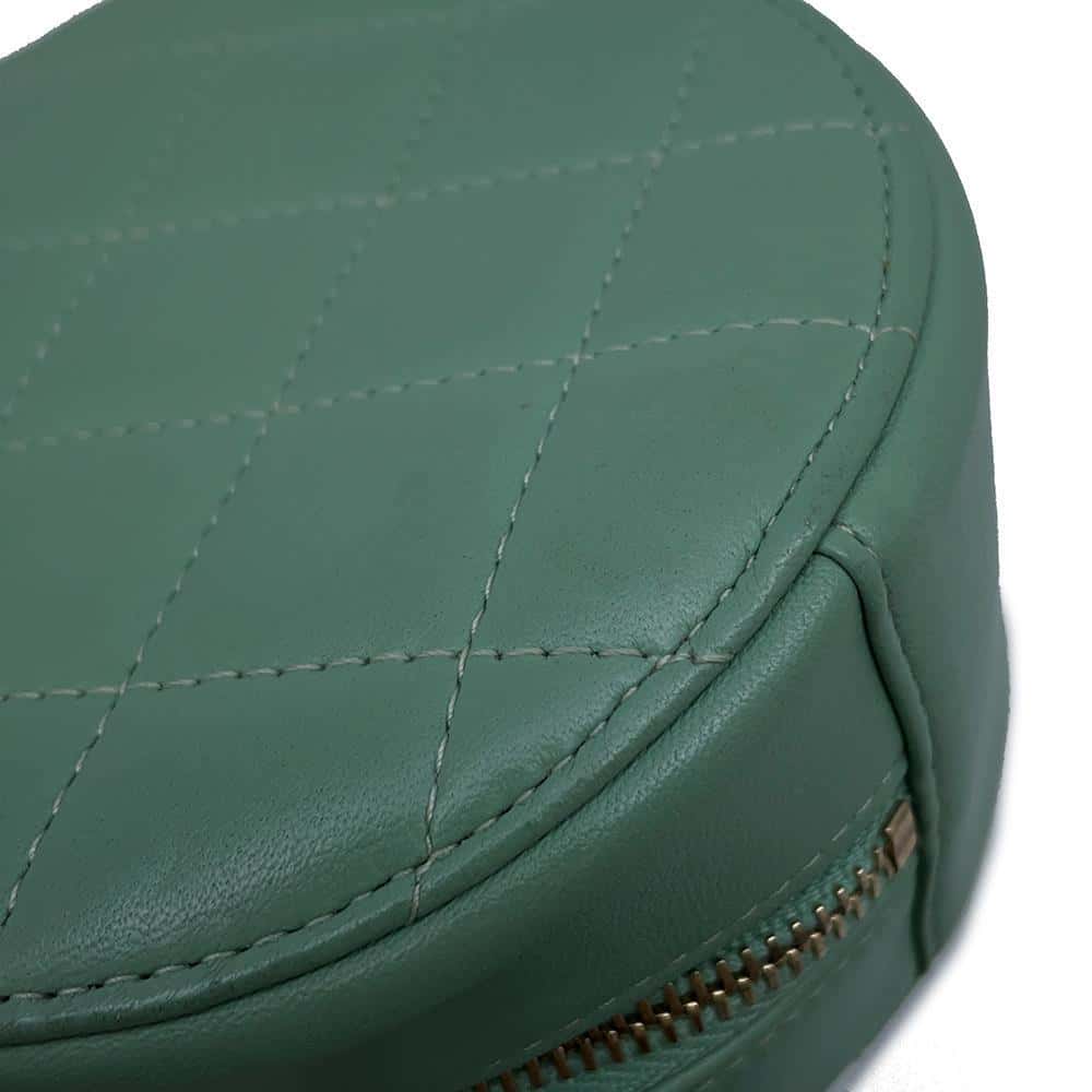 CHANEL Round Shoulder Bag Light GreenA70657 Lambskin
