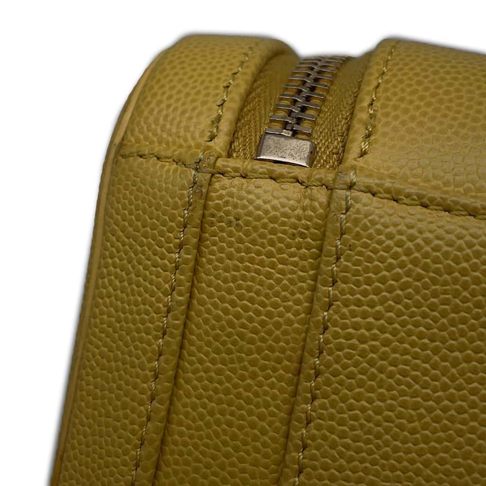 CHANEL CCFiligree  ChainShoulder YellowAS0988 Caviar Leather
