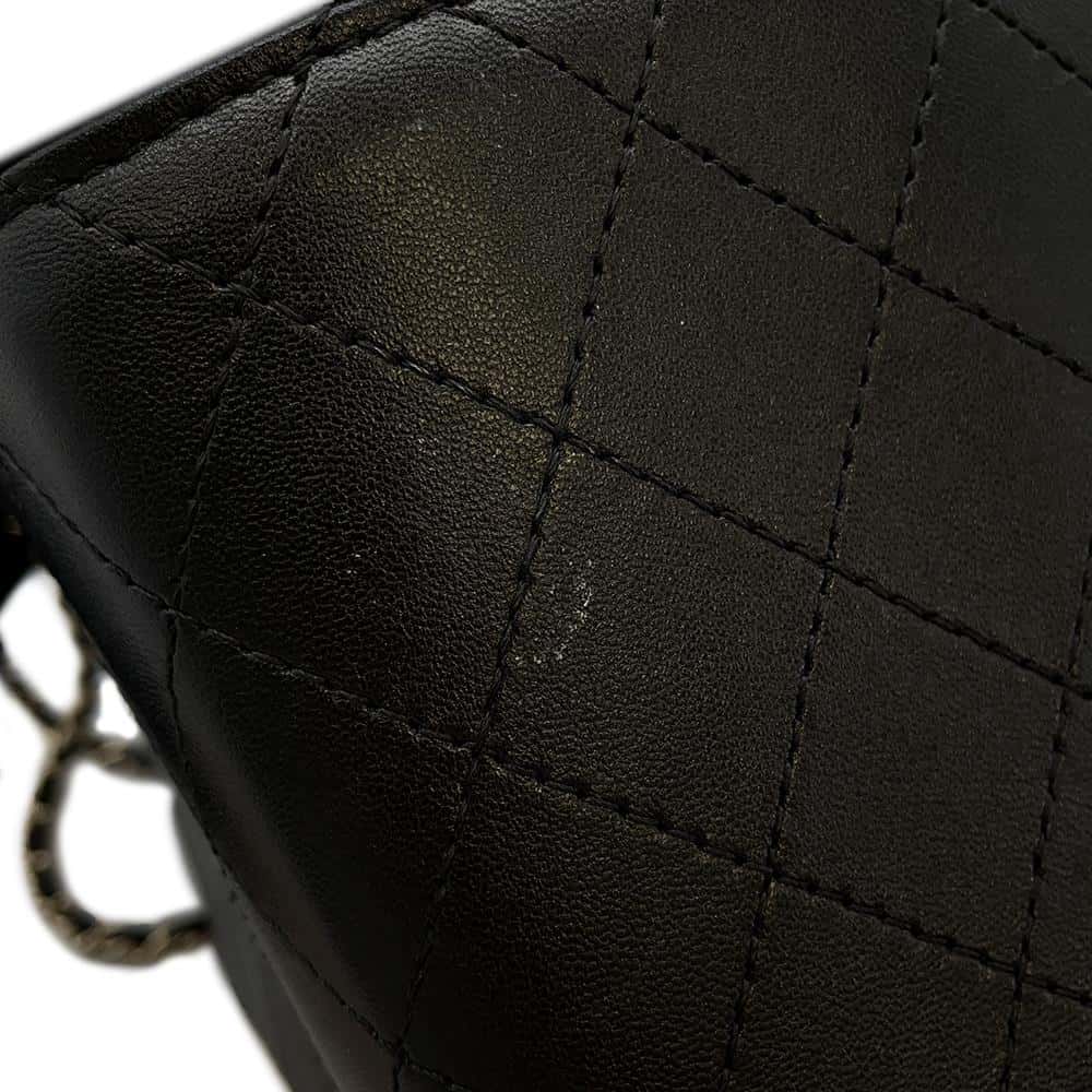CHANEL Vanity Bag ChainShoulder Bag Black Leather