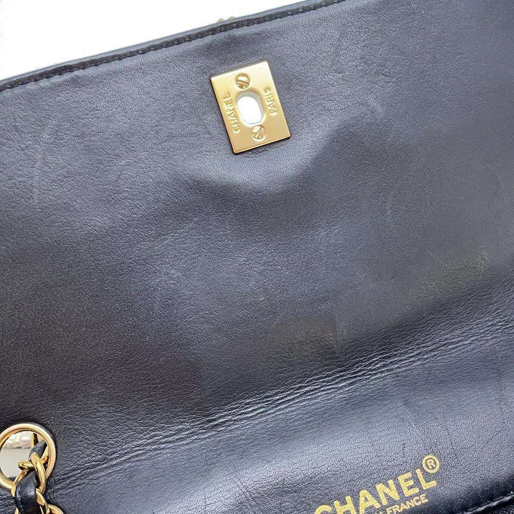CHANEL Wild Stitch Flap Shoulder Black Leather