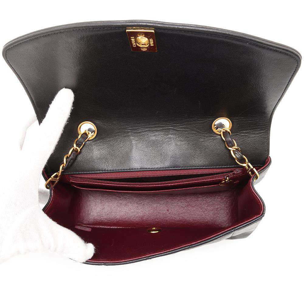 CHANEL Diana ChainShoulder BlackA01164 Lambskin
