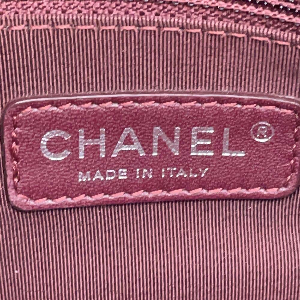 CHANEL French Riviera Chain Tote Black Caviar Leather