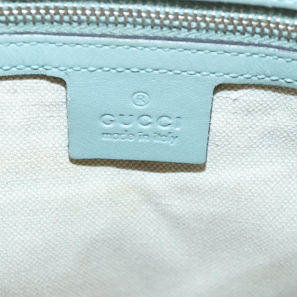 GUCCI GG Canvas Boston Bag 2way Beige Peppermint Silver 247205 100379