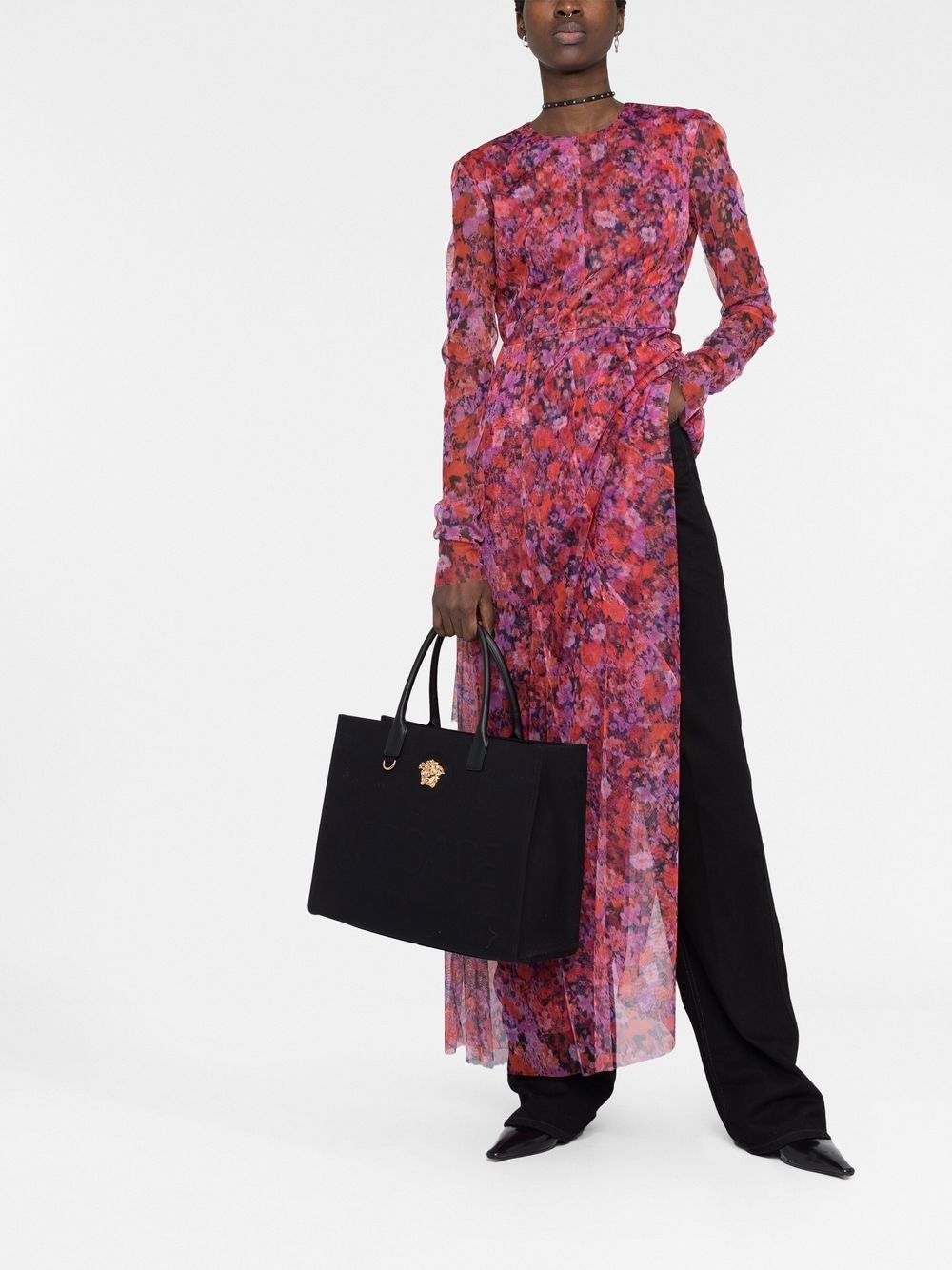 LA MEDUSA LARGE CANVAS TOTE BAG