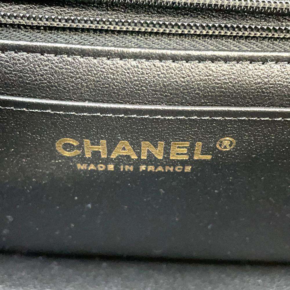 CHANEL Matelasse Single Flap ChainShoulder Bag BlackA69900 Lambskin Size 20