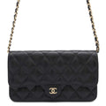 CHANEL Timeless Classics Chain Wallet BlackAP3744 Caviar Leather