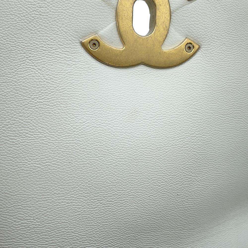 CHANEL CHANEL19 ChainShoulder Bag IvoryAS1160 Lambskin