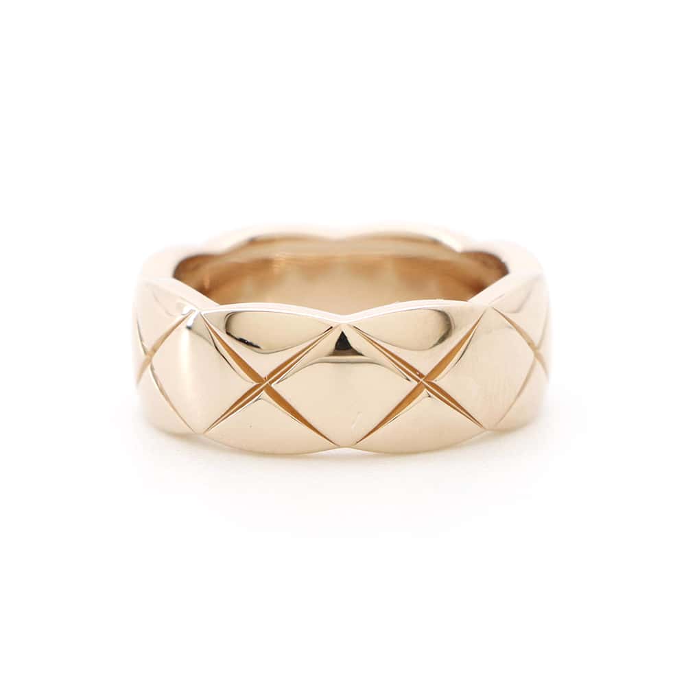CHANEL Coco Crash Ring Size Medium/46/#6J10817 K18BeigeGold