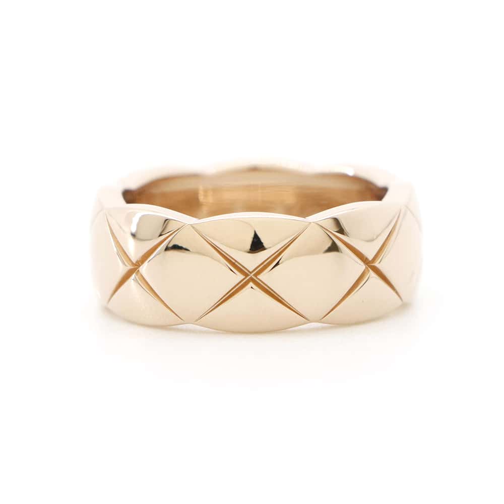 CHANEL Coco Crash Ring Size Medium/46/#6J10817 K18BeigeGold
