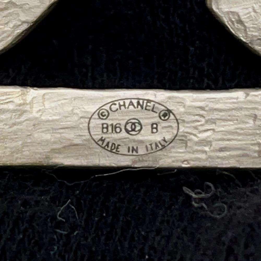 CHANEL CC Logo Bangle Champagne Gold Metal