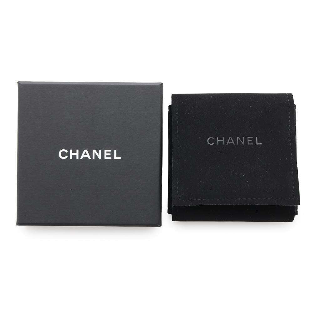 CHANEL CC Logo Brooch Gold Metal