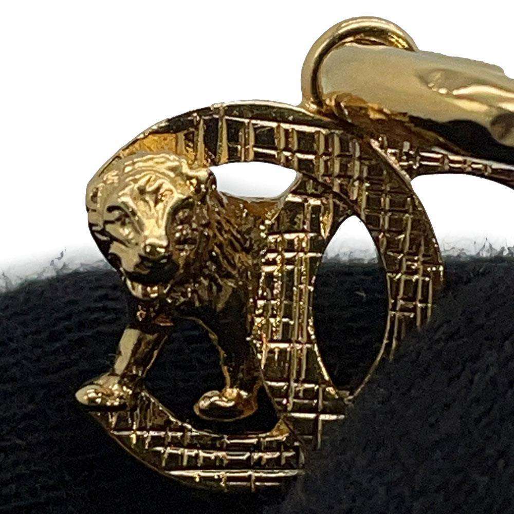 CHANEL CC Logo Earrings Gold Metal